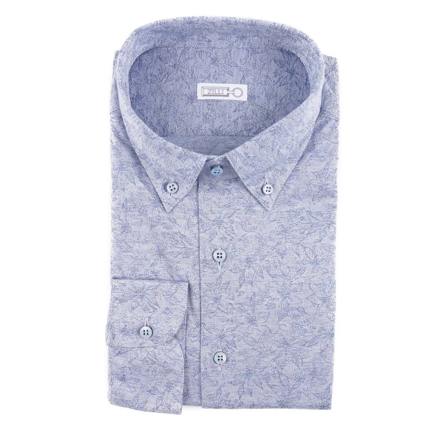 Zilli - Men's Tailored-fit Jersey Cotton Shirt
