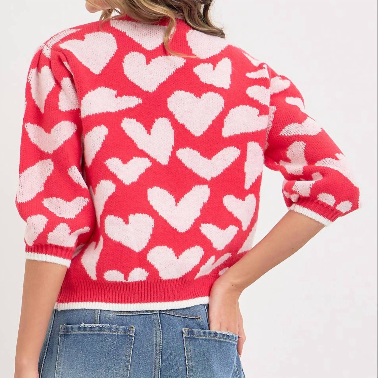 Sweet Lovely By Jen - Valentine Inspired Heart Sweater