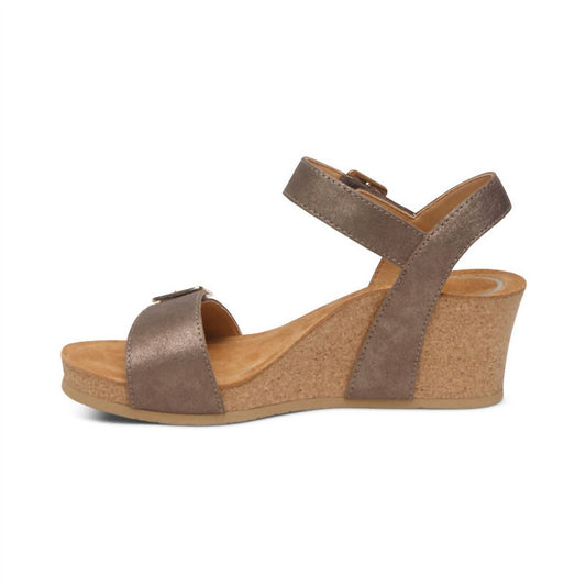 Aetrex - Women's Lexa Quarter Strap Wedge Sandals