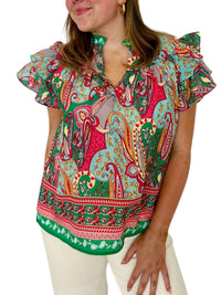 Joy Joy - Aelia Flutter Sleeves Top