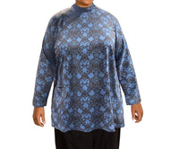 On The Plus Side - Mock Turtleneck Long Sleeve Sweater - Plus