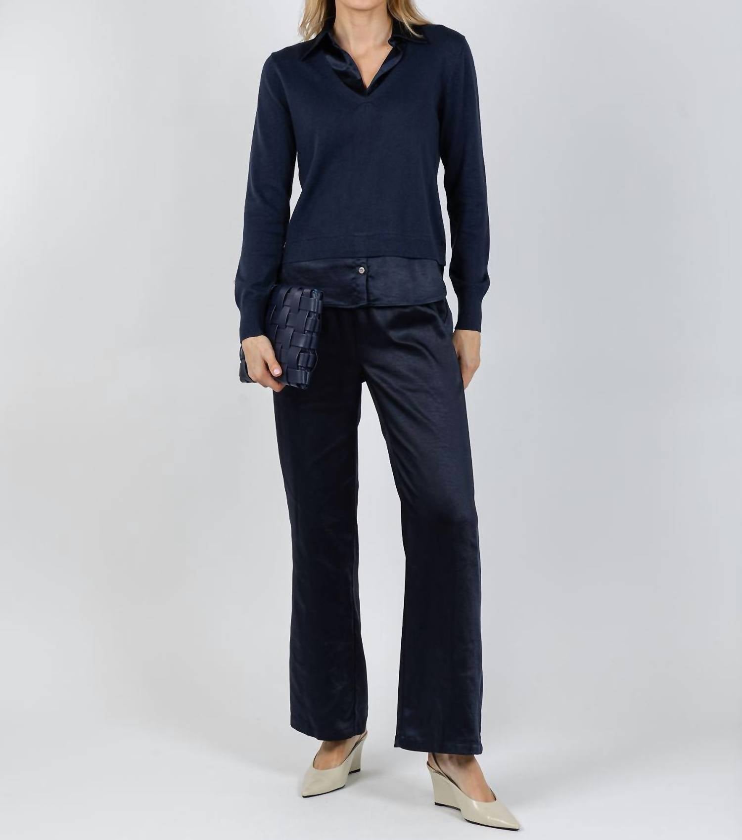 J. Society - Lyla Two Fer Pullover Sweater