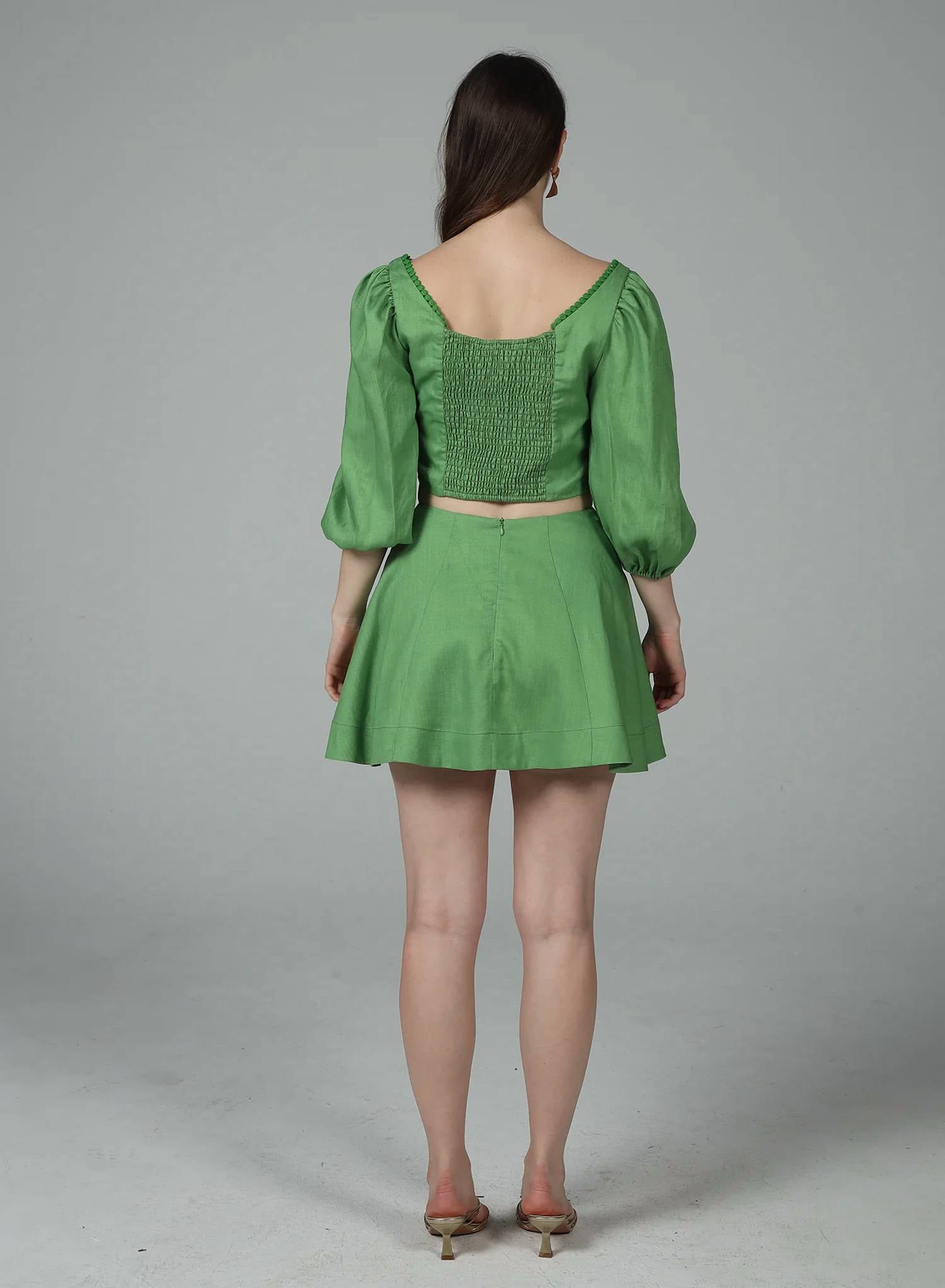 Aylaya - Iris Embroidery Skirt Set