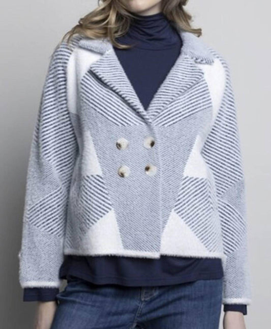 Picadilly - Women's Double Breasted Sweater Jacket