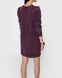 REBECCA MINKOFF Janine Terry Dress in acid washed currant - women's dress - alternate view