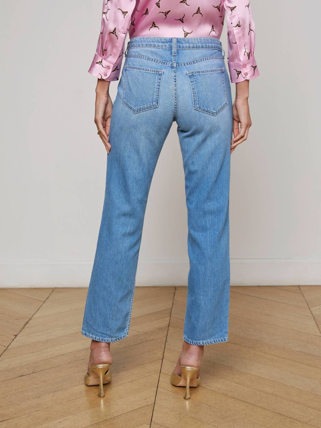L'Agence - Nevia Slouchy Straight Leg Jeans