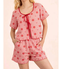 Very J - Gingham Tie Top
