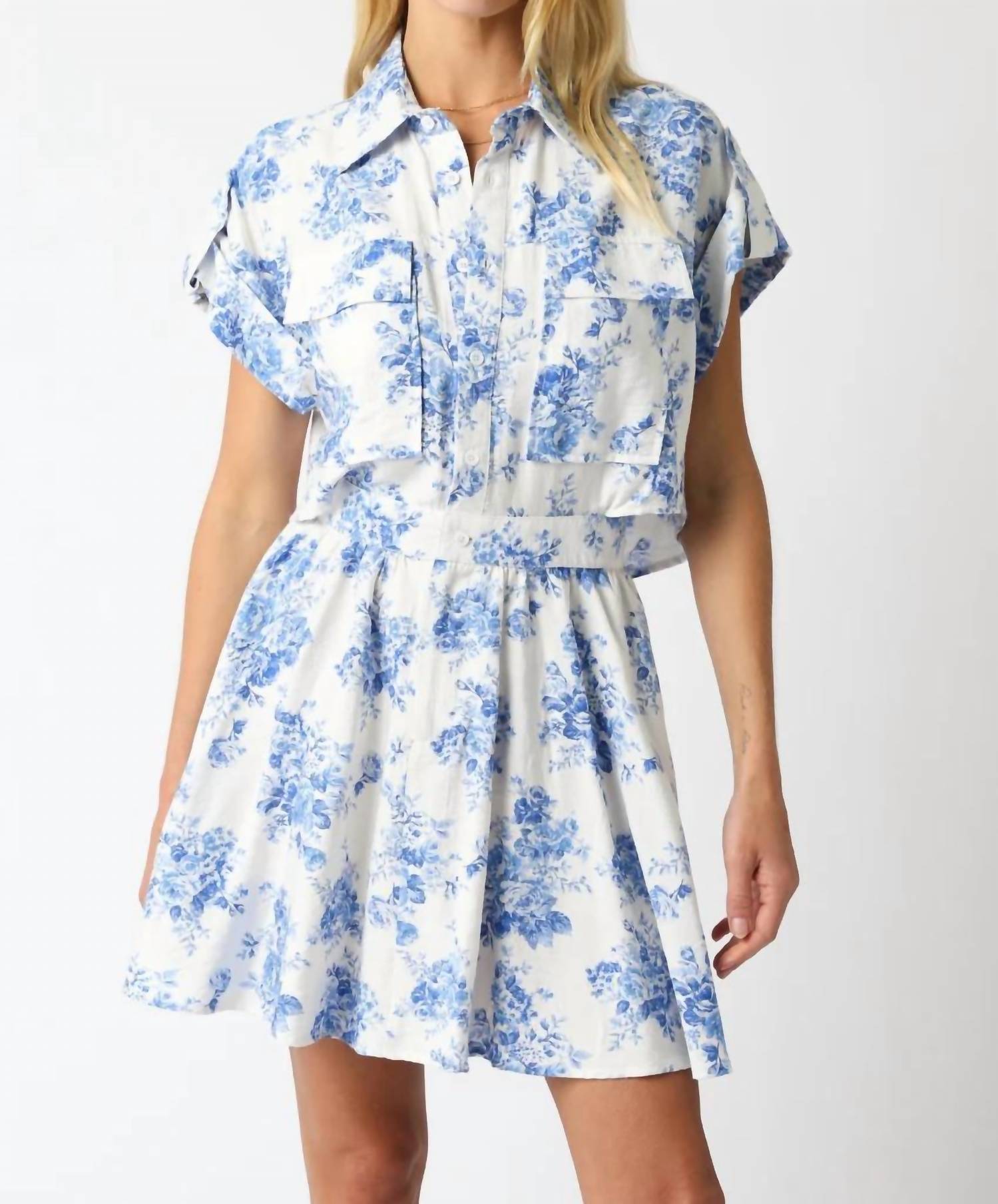 Olivaceous - Chinoiserie Print Dress