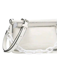 Jen & Co. - Women's Clear Crossbody With Chain Strap