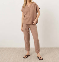Pact - Coastal Double Gauze Tapered Pull-on Pant