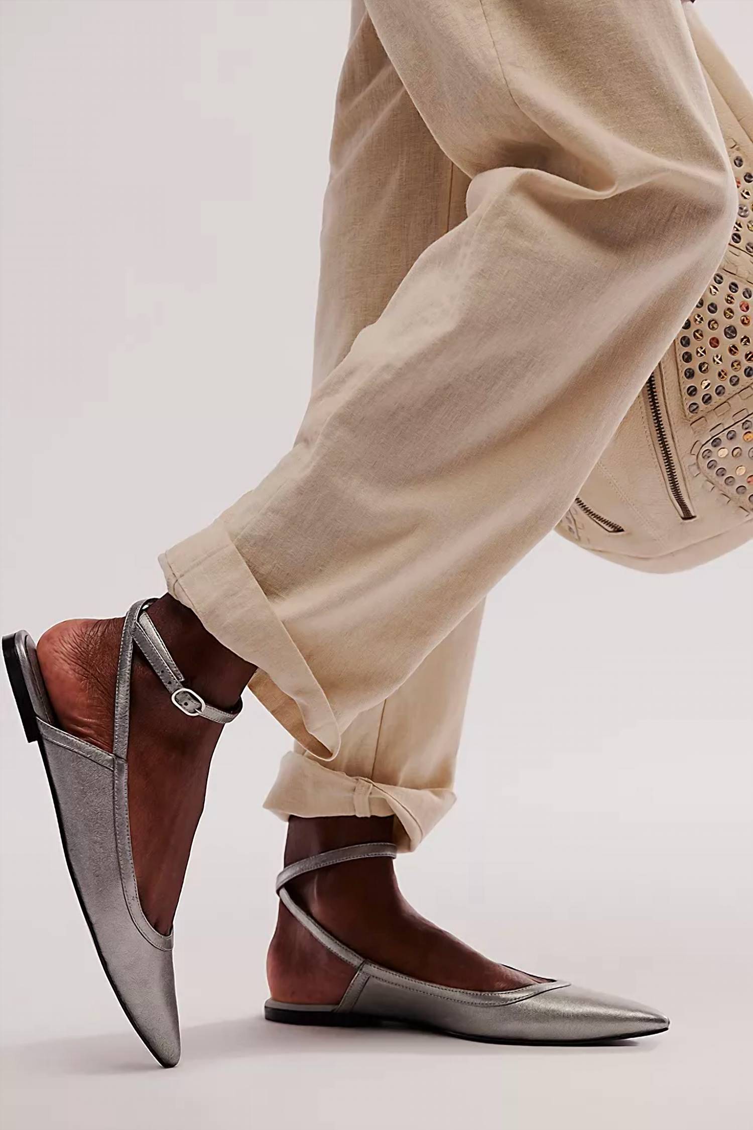 Free People - Women's Jules Point Wrap Flats