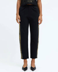 Raquel Allegra - Gold Stripe Tira Sweatpant