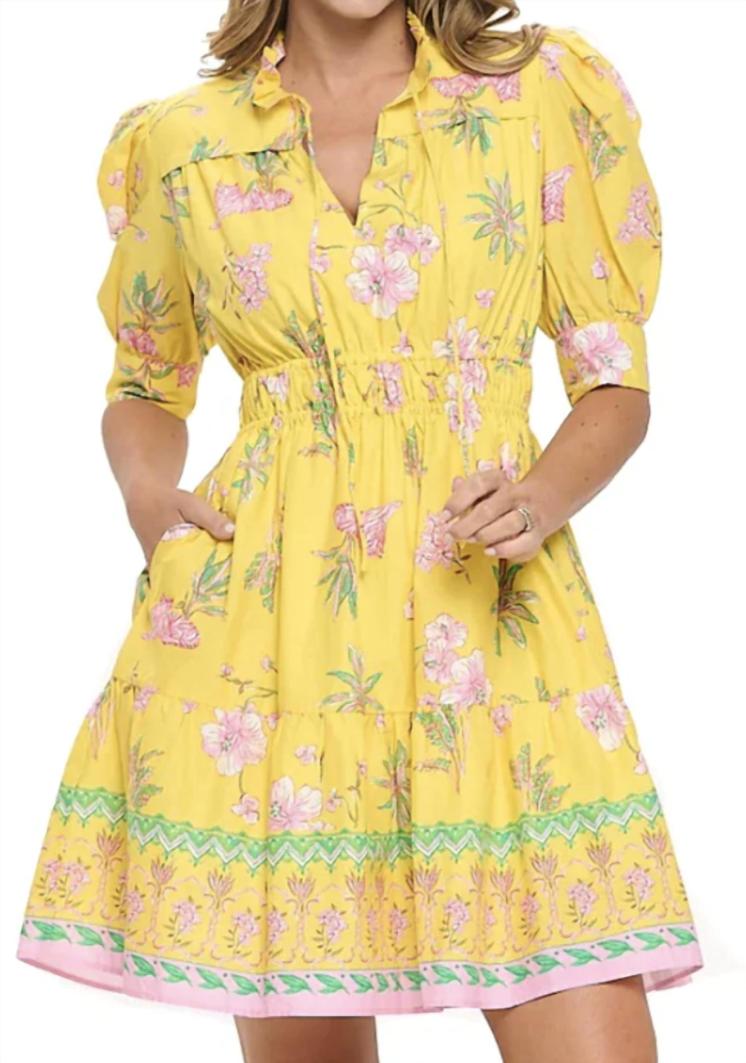 Aryeh - Angela Smocked Waist Dress