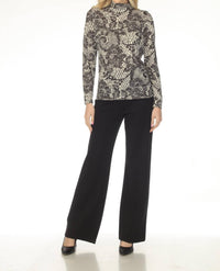 Joseph Ribkoff - Heavy Knit Pull On Wide Leg Pants