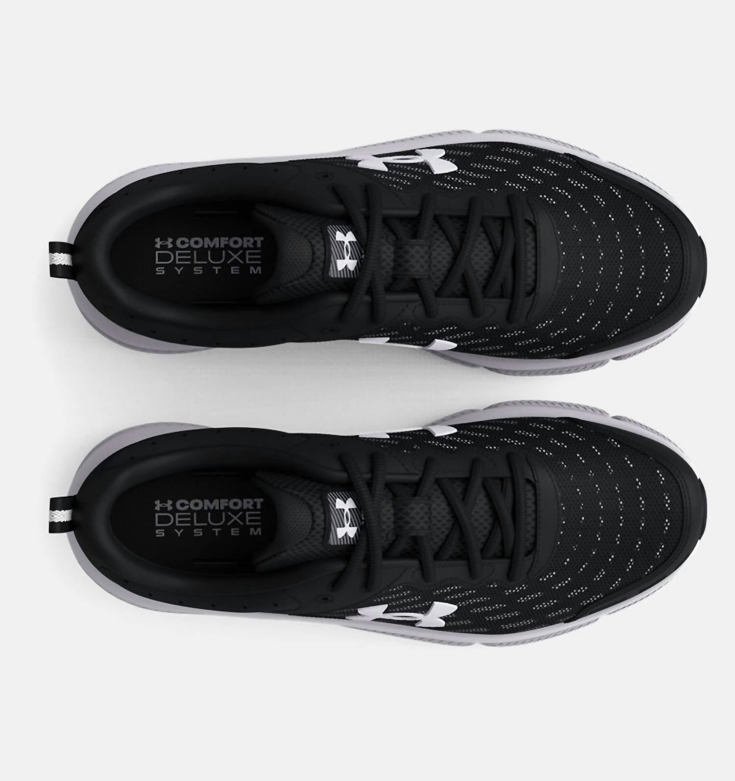 UNDER ARMOUR Men's Charged Assert 10 Running Shoes in black white - men's sneaker - view 4