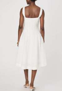 French Connection - Birdie Linen Square Neck Dress