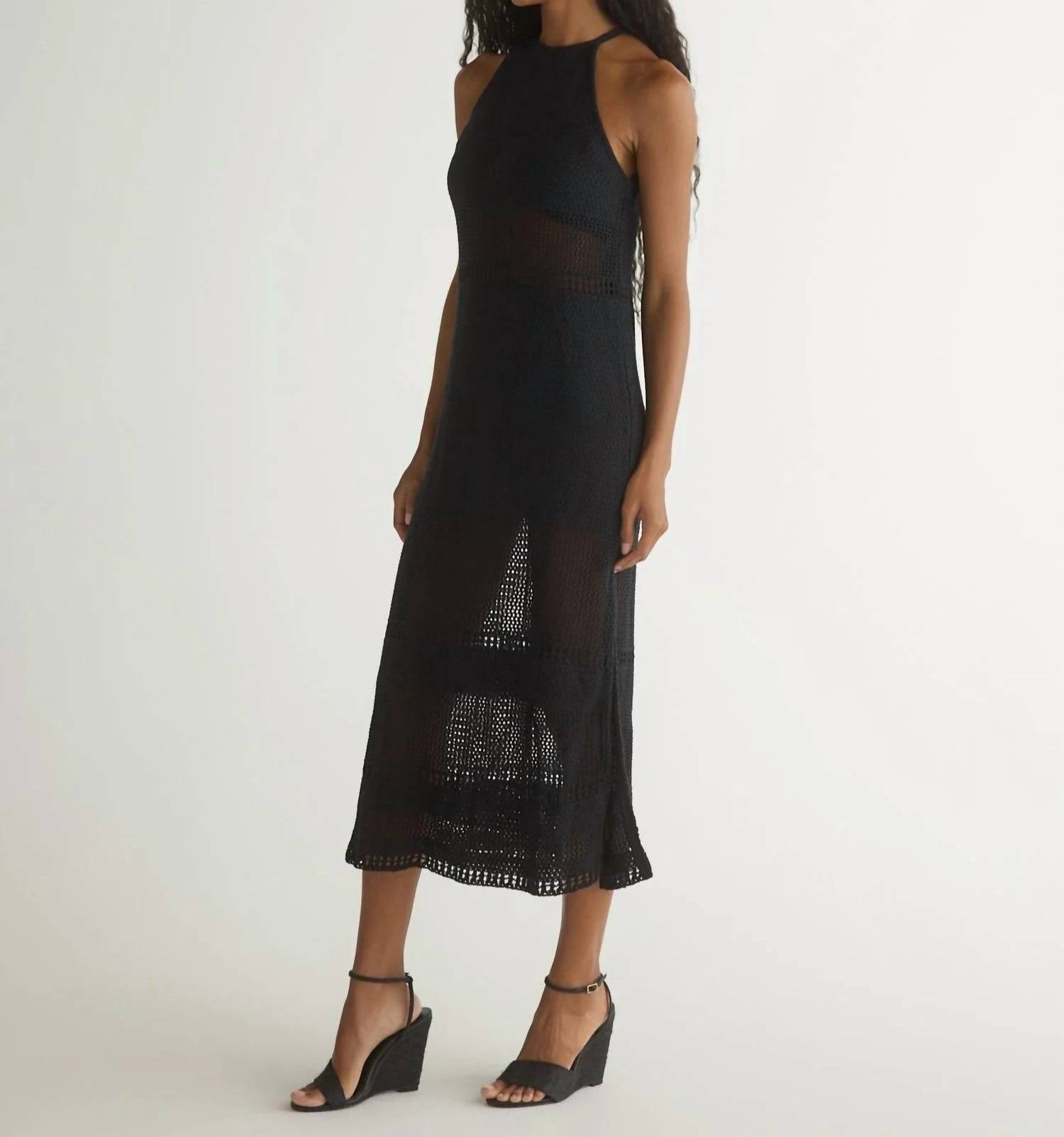 Bella Dahl - Halter Crochet Midi Dress