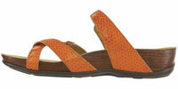 SAS Women's Shelly Toe Loop Slide Sandal in weave clementine - women's sandal