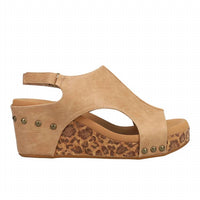 Corkys Footwear - Women's Carley Leopard Print Slingback Wedge