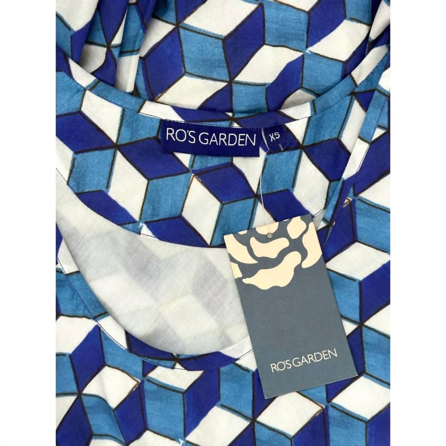 Ro'S Garden - Women's Cairo Maxi Geometric Resort Summer Dress