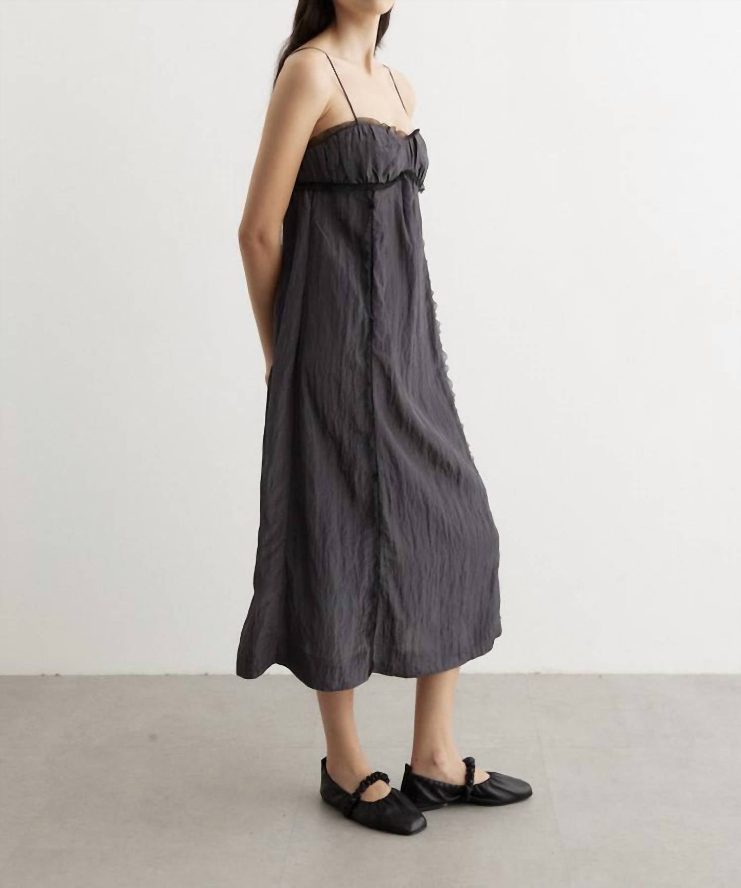 Ganni - Shiny Tech Midi Dress