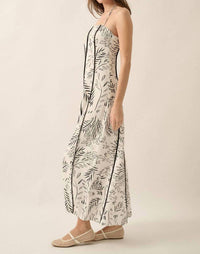 Promesa - Floral Paneled Halter Maxi Dress