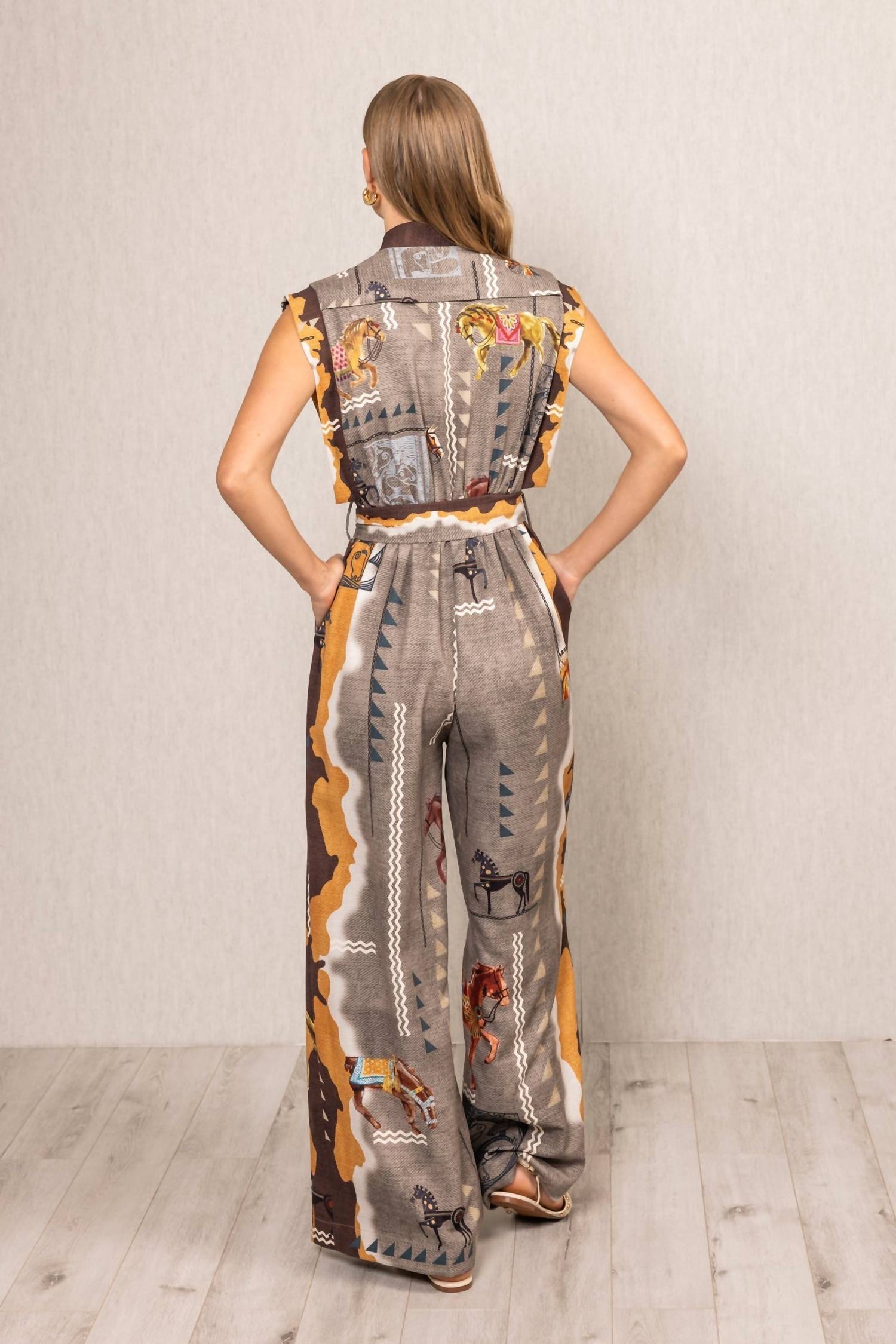 Ranna Gill - Mirage Belted Jumpsuit