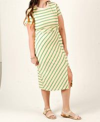 entro Greenfield Maxi Dress in yellow - women's dress - detail view
