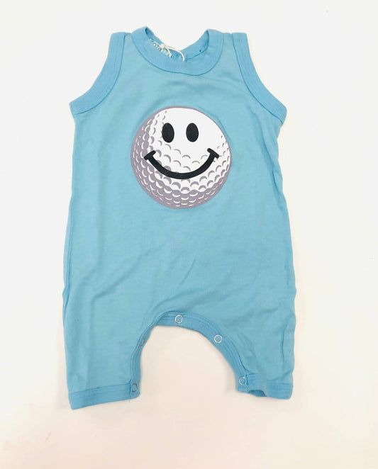 Kids Golf Happy Face Coverall