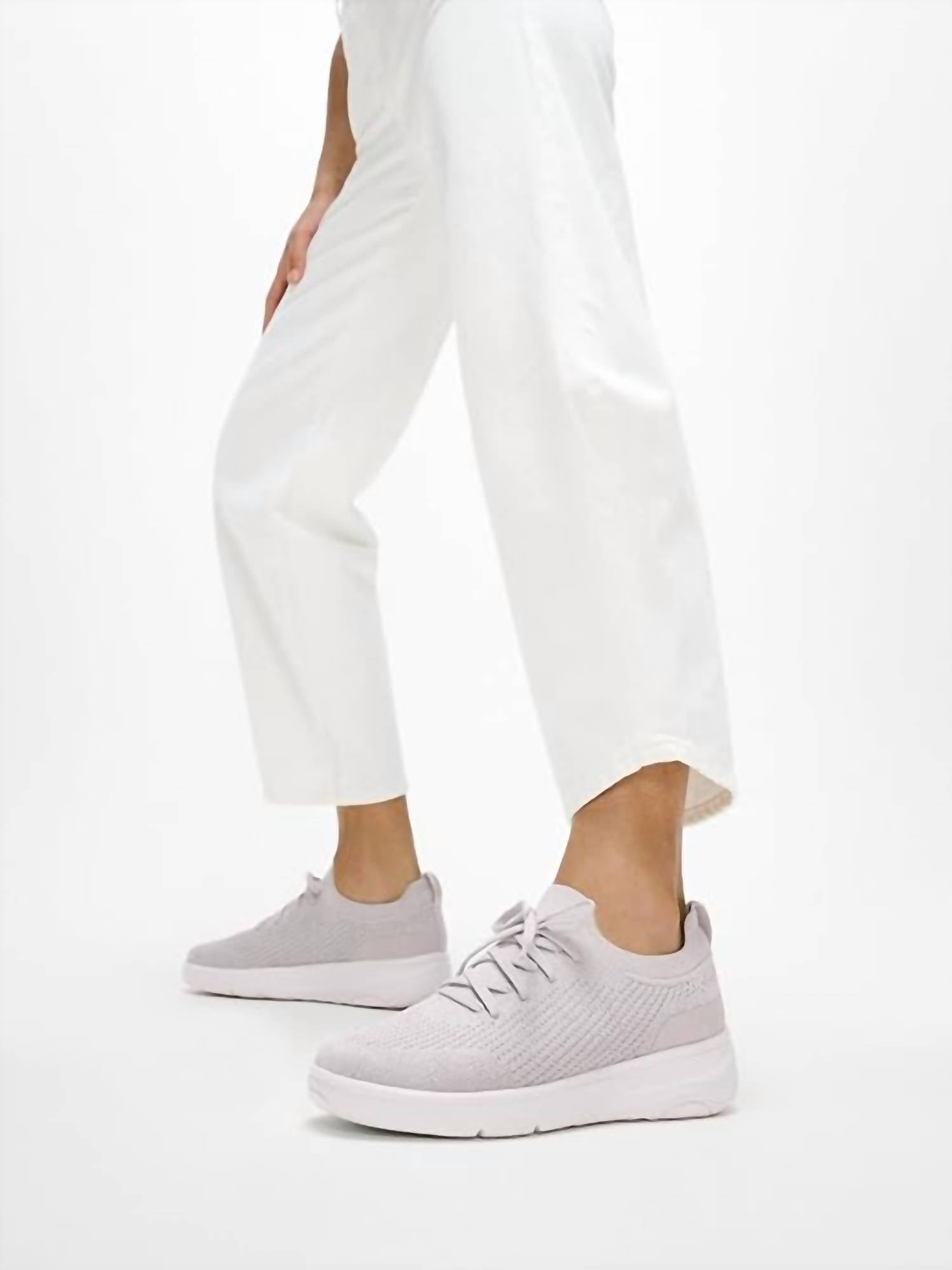 Fitflop - Women's Super-q Knit Slip-on Laced Sneakers