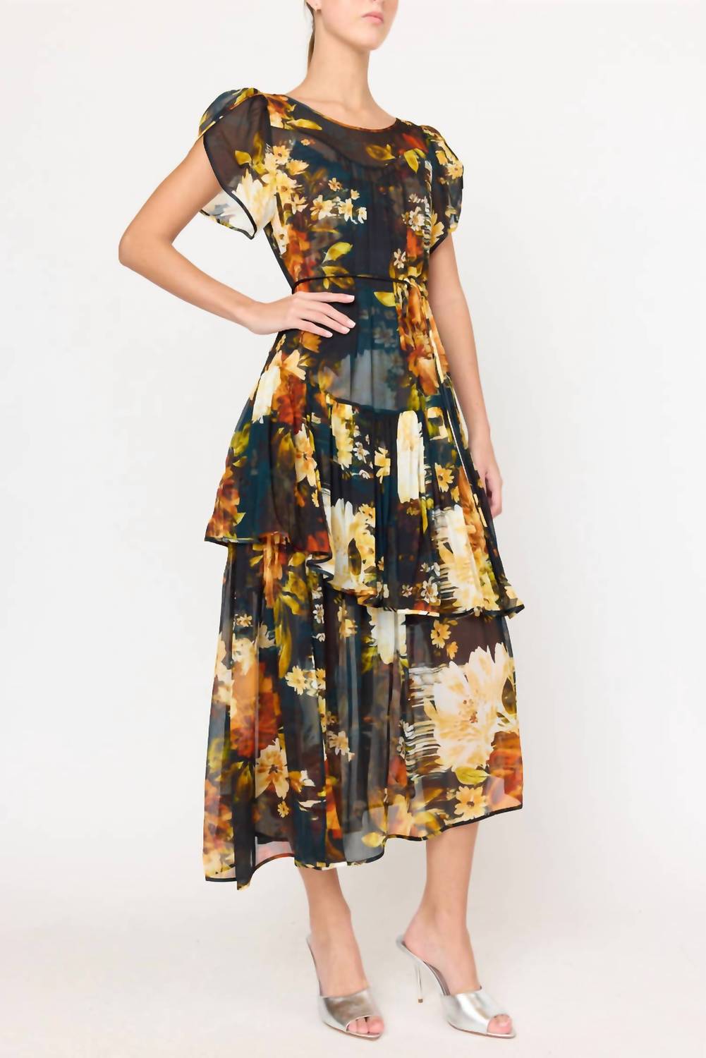 CHRISTY LYNN Mallories Dress in amber glow - women's dress - alternate view