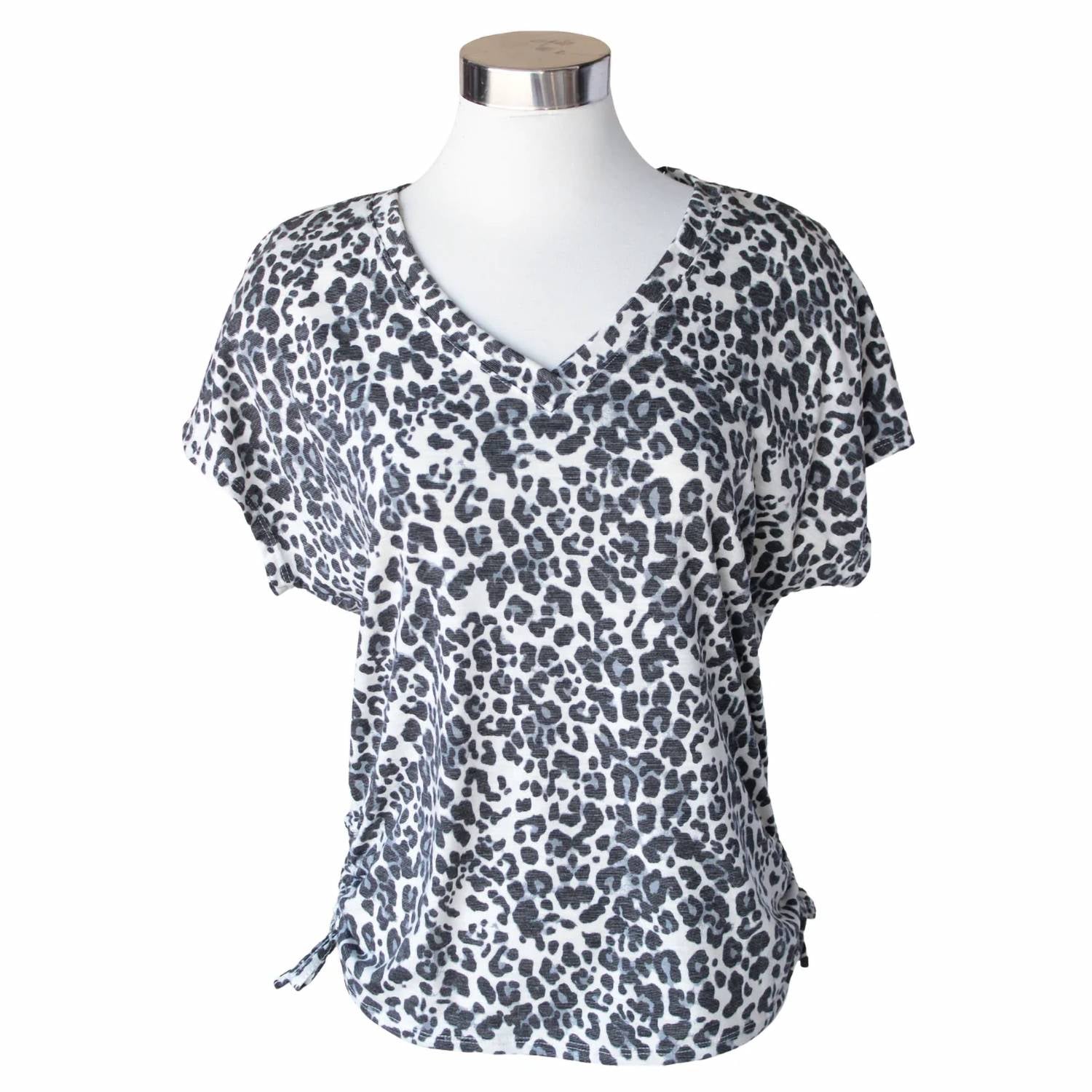 Keren Hart - Women's Print Ruched Knit Top