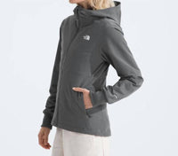 THE NORTH FACE Shelbe Raschel Hoodie in smoked pearl - women's top - detail view