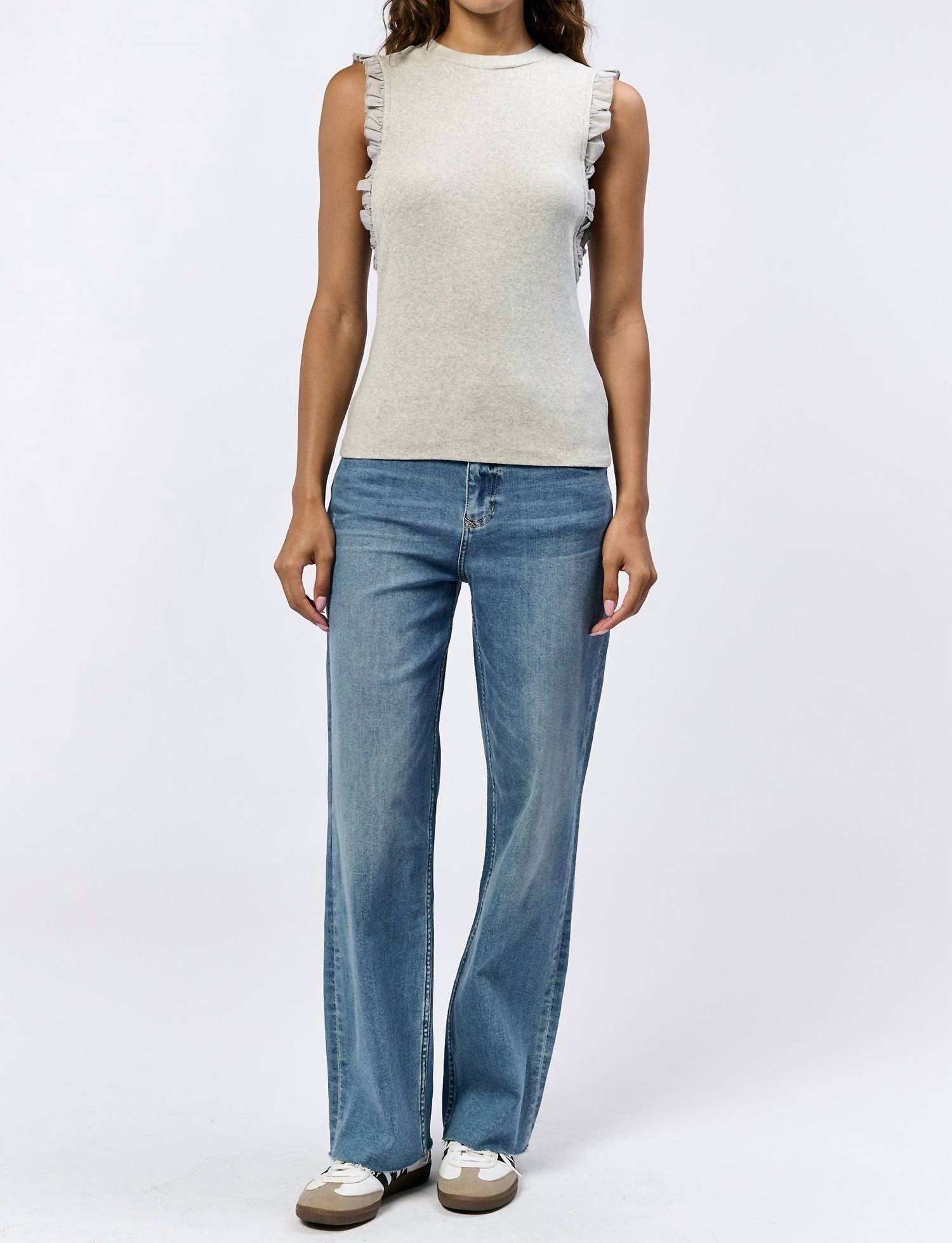 Dear John Denim - Bridget Ruffle Trim Tank Top