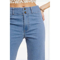 La Miel - High Waist Wide Leg Stretch Denim Jeans