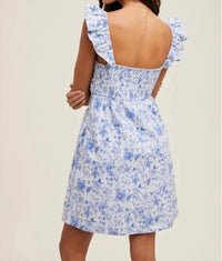 Wishlist - Women's Floral Ruffle Sleeve Dress