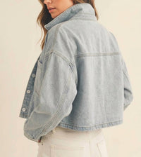 Mable - Kandice Rhinestone Denim Jacket