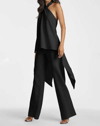 SACHIN & BABI Sabrina Halter Neck Top in black - women's tank top