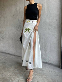 Never Fully Dressed - Jaspre Linen Skirt