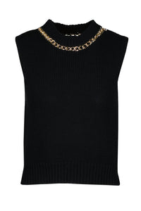 Bishop + Young - Savoy Chain Detail Sweater Tank Top