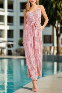 Llove - Wavy Stripe Jumpsuit