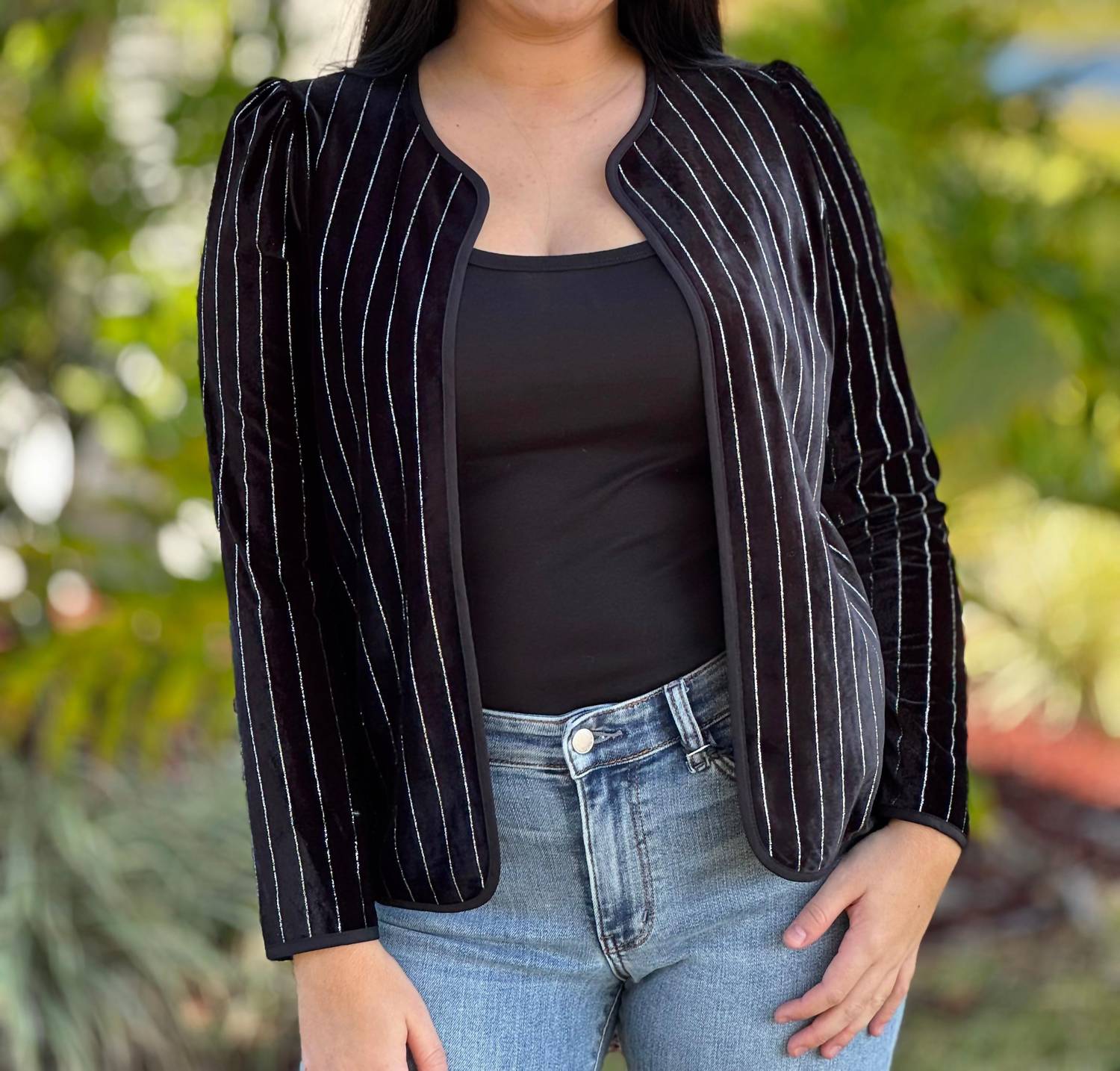 Coco + Carmen - Zoella Cardigan With Lurex Stripe