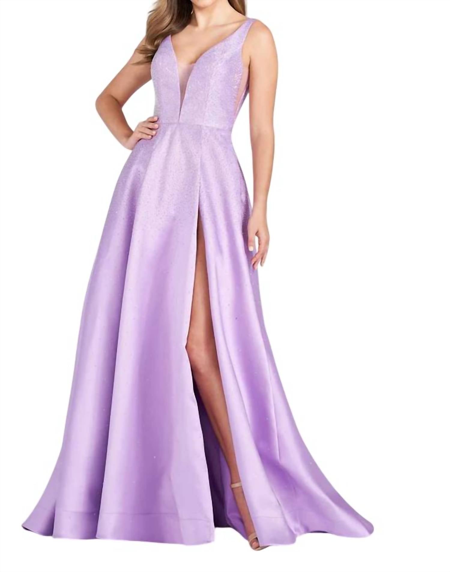 Ellie Wilde A Line Gown in orchid - women's dress