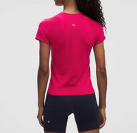lululemon Swiftly Tech Short Sleeve 2.0 Top in pink dragonfruit - women's t-shirt - detail view