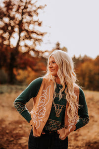 Lucky & Blessed - Boot Stitch Vest