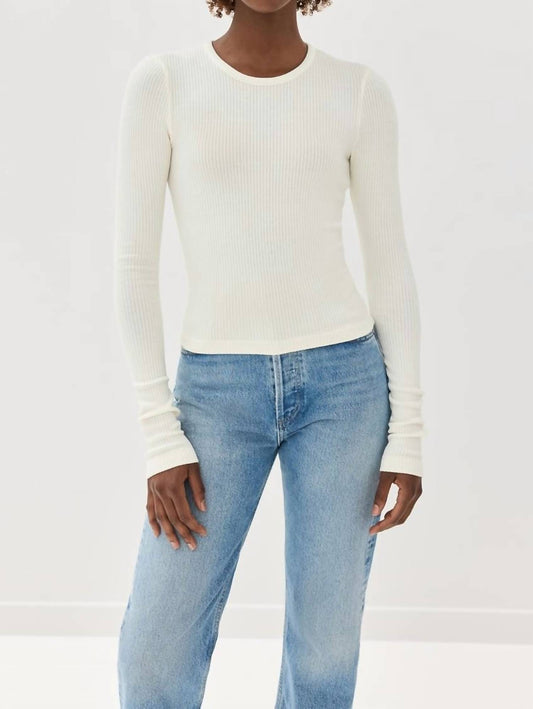 Agolde - Alma Shrunken Crewneck Top