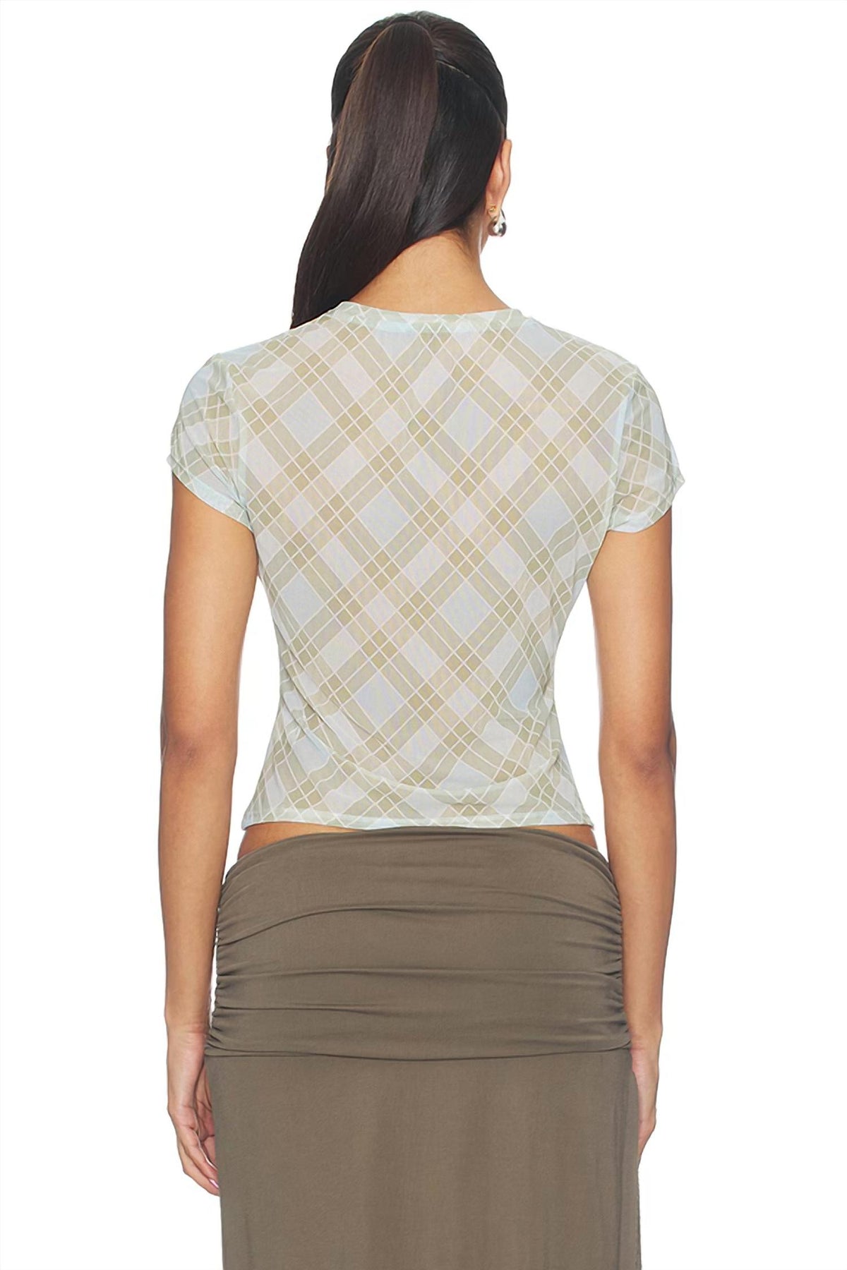 Good American - The Mesh Baby Tee
