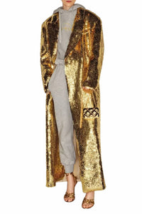 Valentino Garavani - Oversized Sequined Organza Coat
