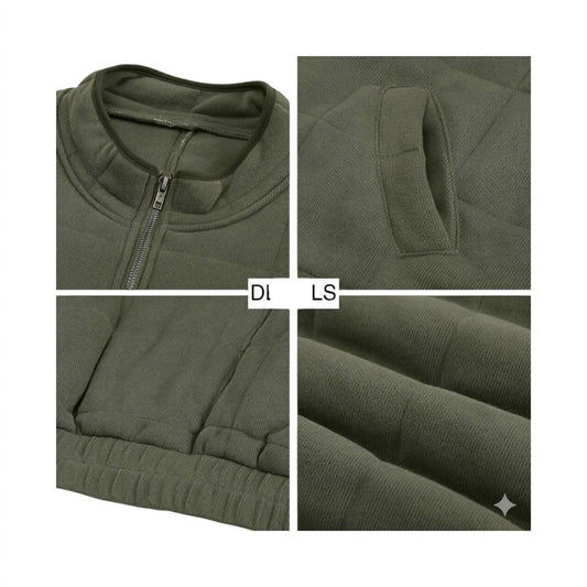 Sweet As A Peach - Quilted Zip-up Jacket