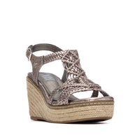 Xti Women's Open-Toe Faux Leather Sandals in plumb - women's sandal - detail view